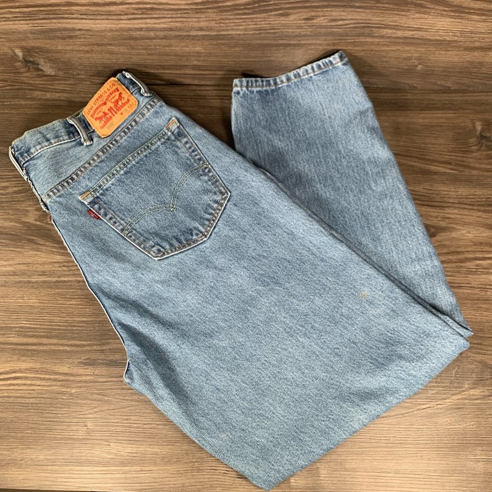 Leivs 560 Pants Jeans Denim Cotton Mens Size 38x34 Blue